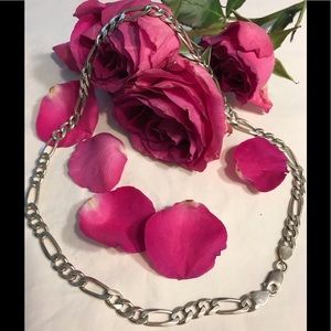 🔆 Sterling silver 925 Figaro chain Made in Italy